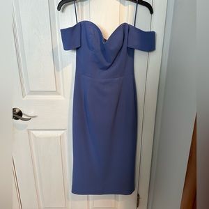 Dress The Population Bailey Off-Shoulder Sweetheart Crepe Midi Dress